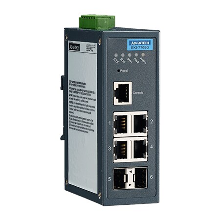 B+B Smartworx 4Ge + 2Sfp Managed Ethernet Switch EKI-7706G-2F-AE